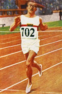 Il velocista tedesco Joachim Büchner, 1928