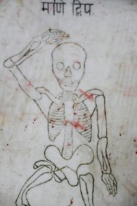 Fantasma che guarda il tempio di Kali, Dakshin Kali da Unbekannt