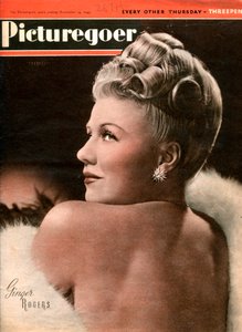 Ginger Rogers 1911-1995, attrice americana, 1945