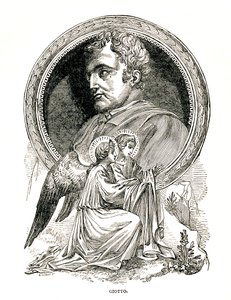 Giotto di Bondone, pittore e architetto italiano, 1893 da Unbekannt