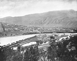 Glenwood Springs e Bath-House, Colorado, USA, c. 1900
