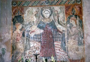 Pittura murale gotica nella chiesa di San Giacomo a Koszeg, Ungheria da Unbekannt