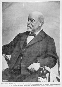 Gottlieb Daimler, pioniere industriale tedesco, 1900