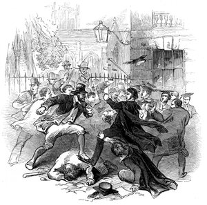 Rissa tra studenti e cittadini, Oxford, 15 novembre 1845