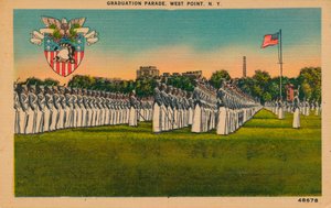 Parata di laurea, West Point, New York, c1940
