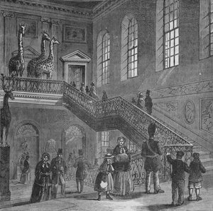 Grande scalinata della Montagu House, Bloomsbury, Londra da Unbekannt