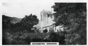 Chiesa di Grasmere, luogo di sepoltura di Wordsworth, Cumbria, c1920 da Unbekannt