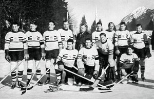 Squadra di hockey su ghiaccio della Gran Bretagna, Giochi Olimpici Invernali, Garmisch-Partenkirchen, Germania, 1936 da Unbekannt