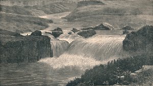 Grandi cascate del fiume Yellowstone da Unbekannt