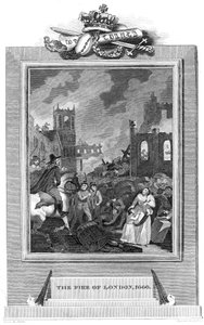 Grande incendio di Londra, 1666 1825 da Unbekannt