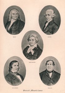 Grandi musicisti - Tavola III da Unbekannt