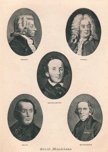 Grandi musicisti - Tavola IV., 1895 da Unbekannt