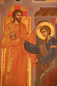 Icona ortodossa greca raffigurante Cristo che mostra le sue ferite, Salonicco, Grecia da Unbekannt