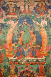 Green Tara tangka, Budapest, Ungheria da Unbekannt