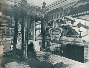 Stanza di velluto verde, Stoke Edith, c1909 da Unbekannt