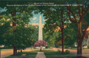 Greene Street, guardando a est da Center Street, Augusta, Georgia, America, c1910