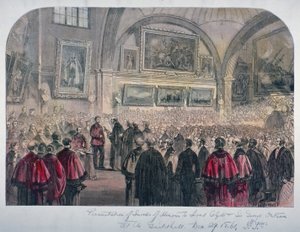 Sala del Consiglio della Guildhall, Città di Londra, 1861 da Unbekannt