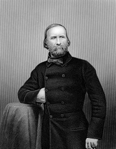 Giuseppe Garibaldi, patriota italiano, 1860 da Unbekannt