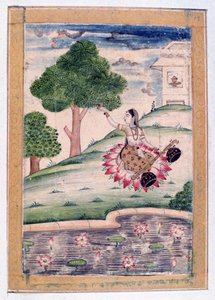 Gujari Ragini, Album Ragamala, Scuola del Rajasthan, XIX secolo