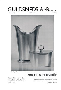 Guldsmeds A.-B. G.A.B. - Argento Sterling - Rydbeck & Norström, 1939 da Unbekannt