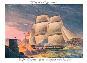 La fregata H.M. Juno che fugge da Tolone, 1936 da Unbekannt
