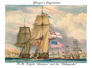 H.M. Fregata Shannon e la Chesapeake, 1936 da Unbekannt