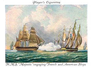 H.M.S Majestic che ingaggia navi francesi e americane, 1936 da Unbekannt