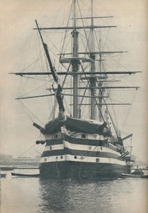 HMS Victory prima di essere trasferita nel bacino di carenaggio nel 1922, 1936 da Unbekannt