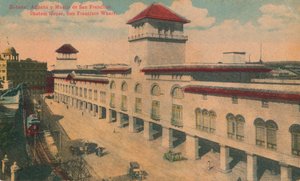 Habana: Aduana y Muelle de San Francisco. Dogana, Molo di San Francisco, Cuba, c. 1910 da Unbekannt