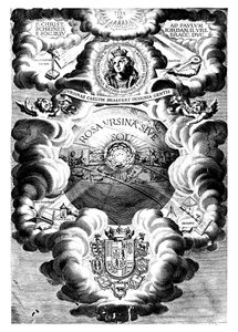 Mezza pagina di Rosa Ursina, di Christopher Scheiner, 1630 da Unbekannt