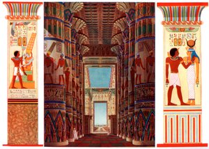 Sala delle Colonne nel Grande Tempio di Karnak, Egitto, 1933-1934 da Unbekannt