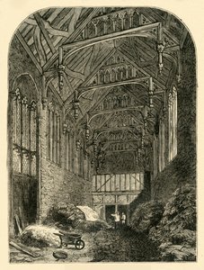 Sala del Palazzo di Eltham nel 1835, c1878 da Unbekannt