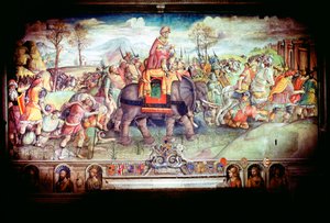 Annibale e il suo esercito attraversano le Alpi, 218 a.C. da Unbekannt
