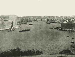 Vista del porto, Marsiglia, Francia, 1895 da Unbekannt