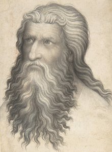 Testa di un uomo barbuto, 1360-80 da Unbekannt