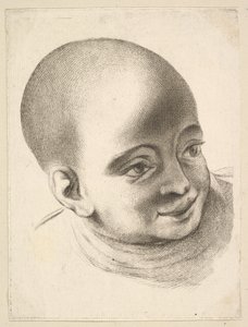 Testa di un bambino, da Livre de Têtes Gravées d