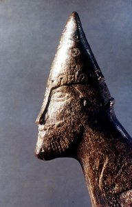 Testa di un guerriero vichingo, c9°-11° secolo da Unbekannt