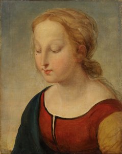 Testa della Madonna da la Belle Jardiniere, XIX secolo da Unbekannt