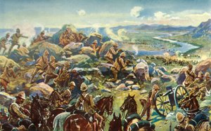 Fermare Cronje - Il generale French blocca la strada a Koodoosrand Drift, 1901 da Unbekannt