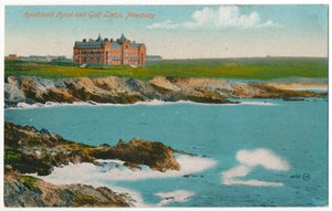 Headland Hotel e Golf Links, Newquay, c1910