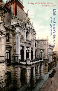 Sede del Jockey Club, Calle Florida, Buenos Aires, Argentina, inizio XX secolo da Unbekannt