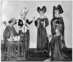 Acconciature a forma di cuore, XV secolo, 1910