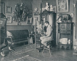 Henri Gervex nel suo studio da Unbekannt