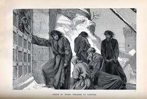 Enrico IV fa penitenza a Canossa da Unbekannt