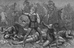 Enrico e Alençon ad Azincourt, 25 ottobre 1415, c1880