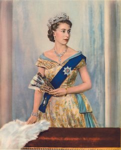 Sua Maestà la Regina Elisabetta II, c1953 da Unbekannt