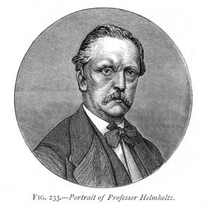 Hermann von Helmholtz 1821-1894, fisico e fisiologo tedesco, 1876