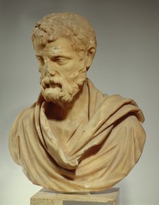 Erode Attico, testa in marmo, romana