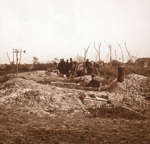 Batteria nascosta, c1914-c1918 da Unbekannt