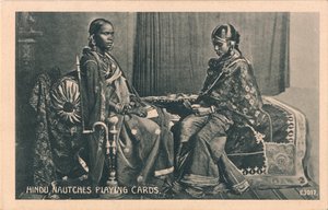 Carte da gioco Hindu Nautches, c1910